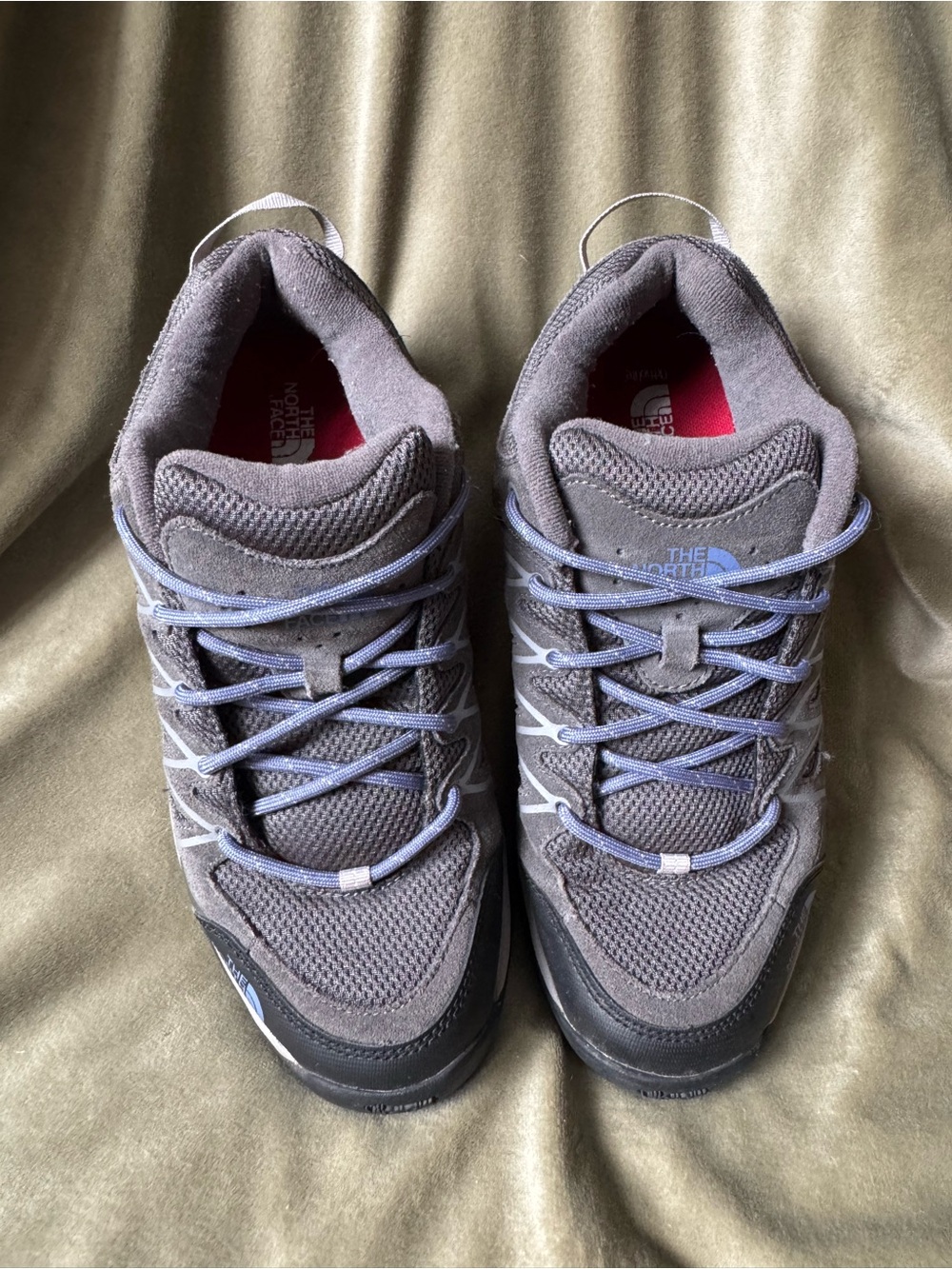 The North Face Women’s Gray and Blue Trail Runners